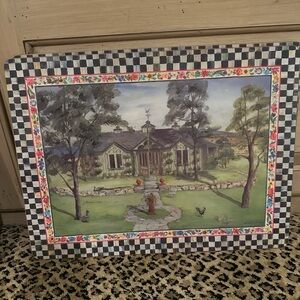MacKenzie Childs Maclachlan Corkboard Placemat Set